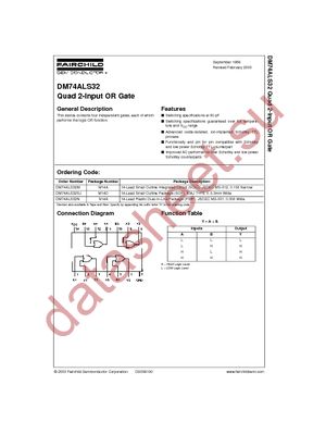 DM74ALS32SJX datasheet  